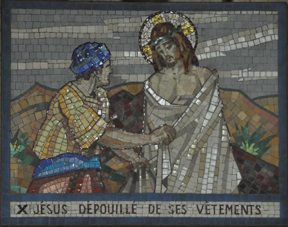 10 - Jésus dépouillé de ses vétements