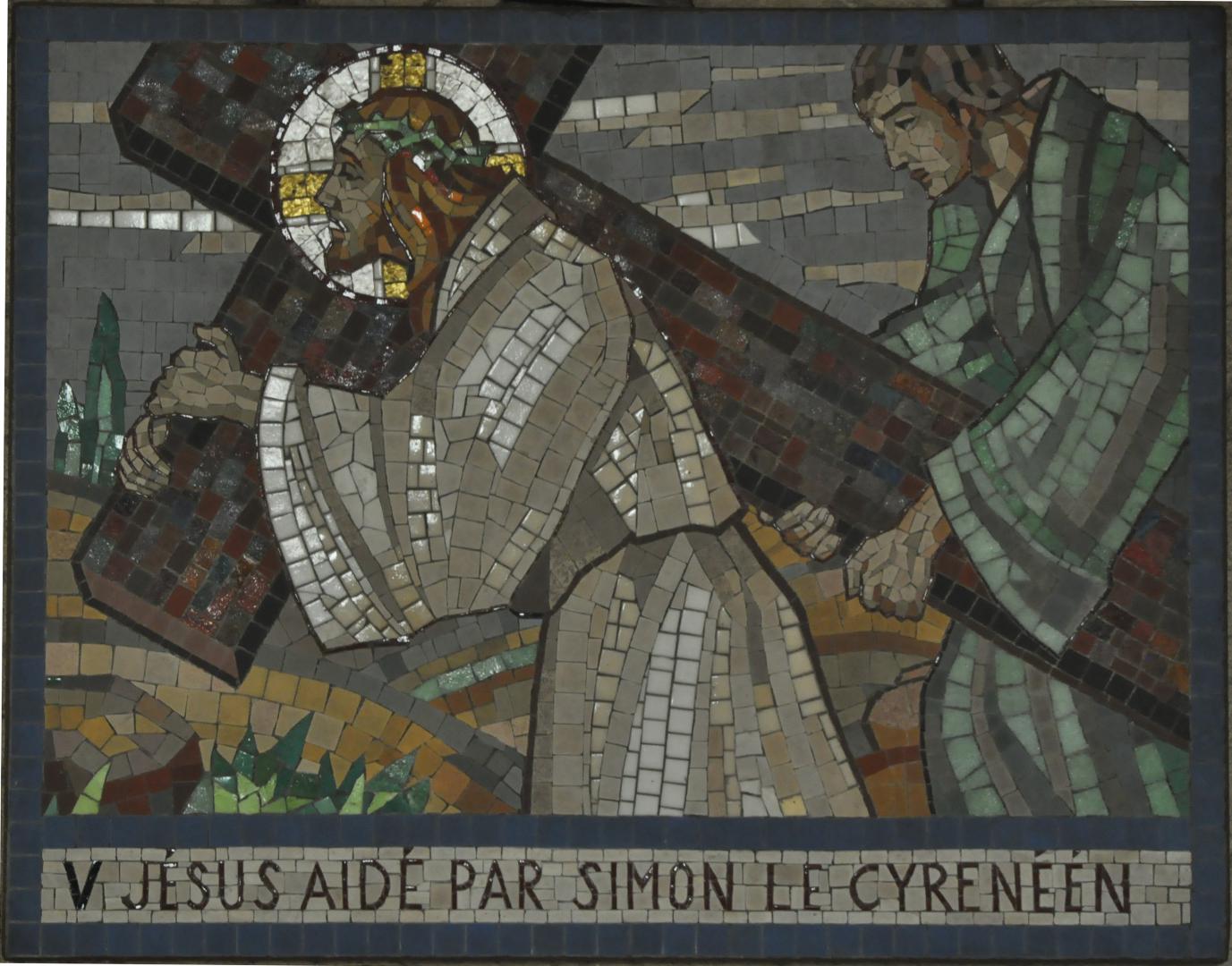 05 - Jésus aidé par Simon de Cyrenéen